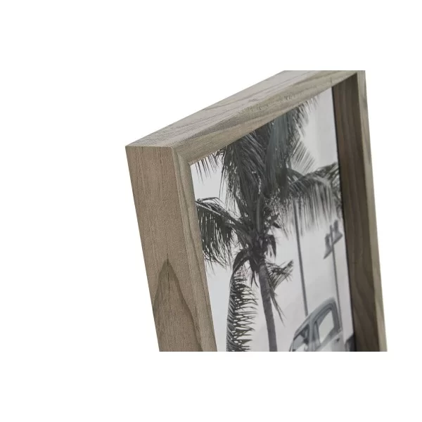 Photo frame Home ESPRIT Grey Crystal MDF Wood 21,5 x 2,5 x 26,5 cm