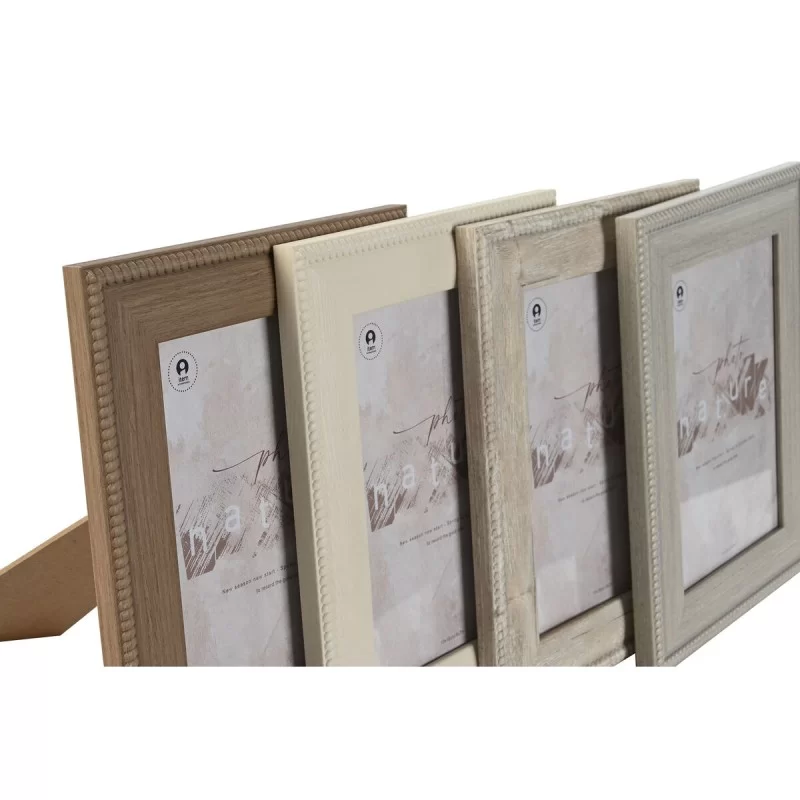 Photo frame Home ESPRIT Brown Beige Grey Cream...