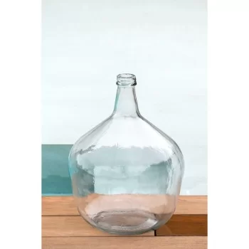 Vase Home ESPRIT Transparent Recycled glass 31 x 31 x 43 cm 2