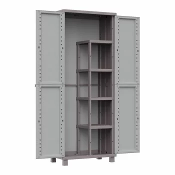 Broom cupboard Terry Jrattan 368 Grey 68 x 37,5 x 170 cm...