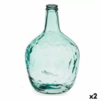 Bottle Carafe Decoration Transparent 22 x 37,5 x 22 cm (2...