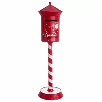 Christmas bauble Red Metal Letterbox 35 x 35 x 122 cm 2