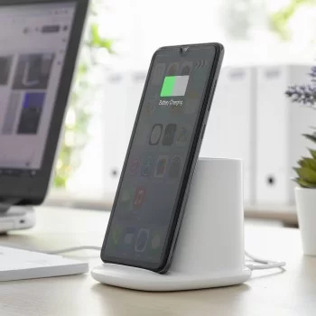 5-in-1 Wireless Charger with Organiser-Stand and USB LED... 2
