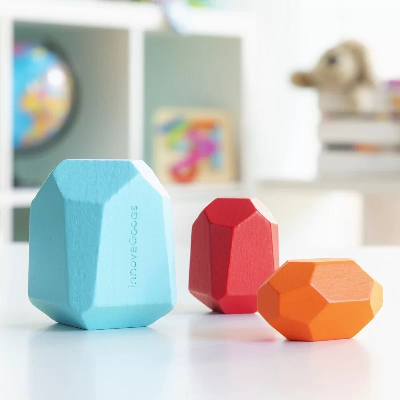 Stacking Wooden Balancing Stones Wotonys...