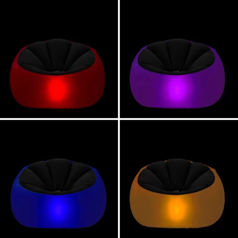 Inflatable Armchair with Multicoloured LED and...