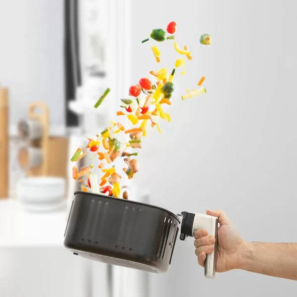 No-Oil Fryer InnovaGoods Stainless steel Cream 5,5 L 1700 W (Refurbished B)