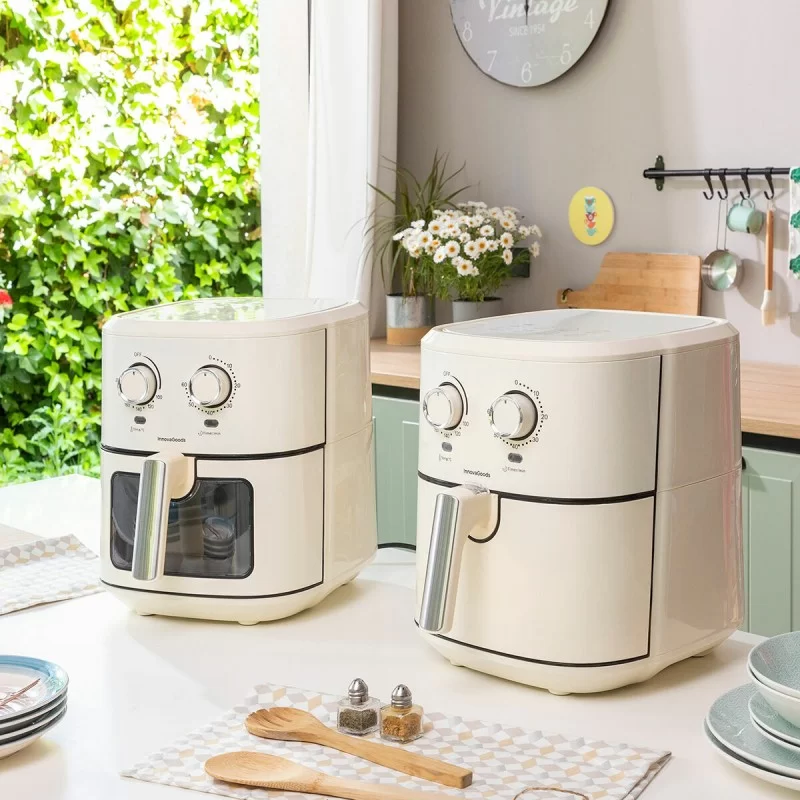 No-Oil Fryer InnovaGoods Stainless steel Cream...