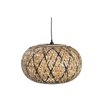 Ceiling Light DKD Home Decor Brown Black Bamboo 50 W 51 x...