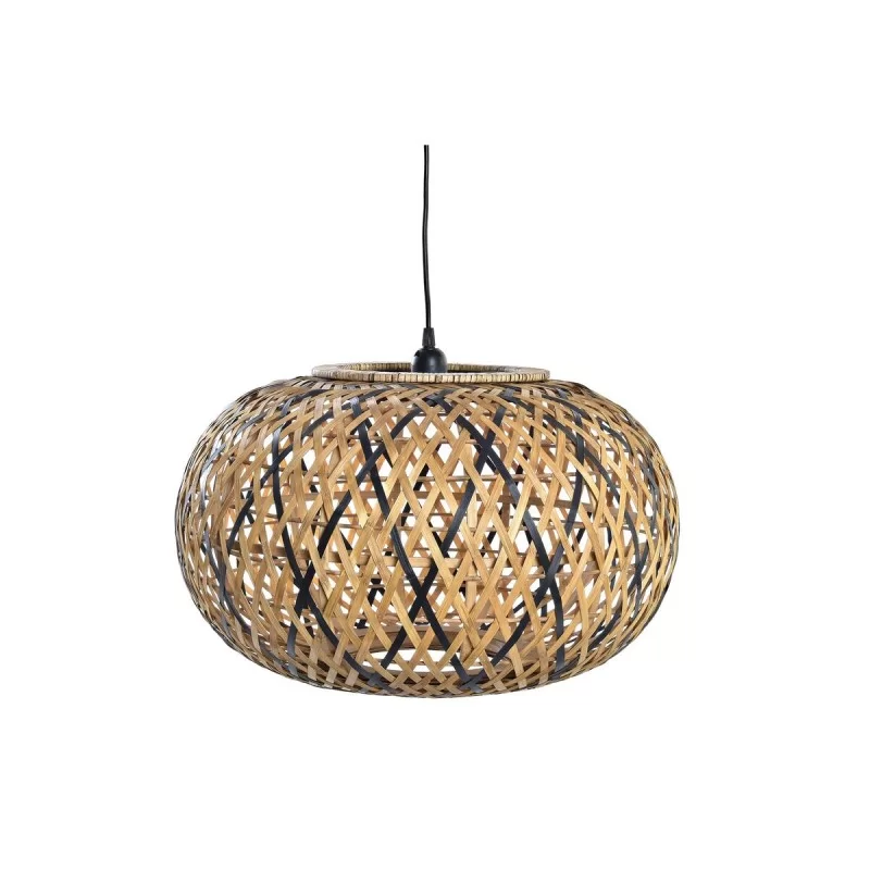 Ceiling Light DKD Home Decor Brown Black Bamboo 50 W 51 x 51 x 30 cm