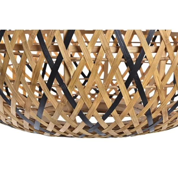Ceiling Light DKD Home Decor Brown Black Bamboo 50 W 51 x 51 x 30 cm