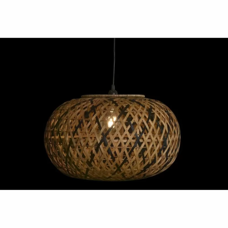 Ceiling Light DKD Home Decor Brown Black Bamboo...