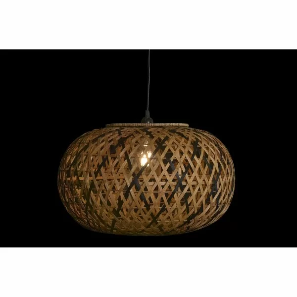 Ceiling Light DKD Home Decor Brown Black Bamboo 50 W 51 x 51 x 30 cm