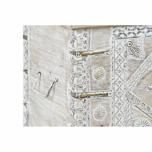 Chest DKD Home Decor White Brass Mango wood 89 x 40 x 48 cm