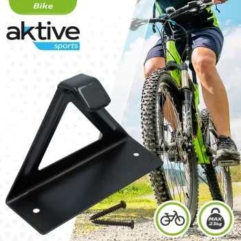 Wall Mount for Bicycle Aktive Black Metal 15,5 x 12 x 5,5... 2