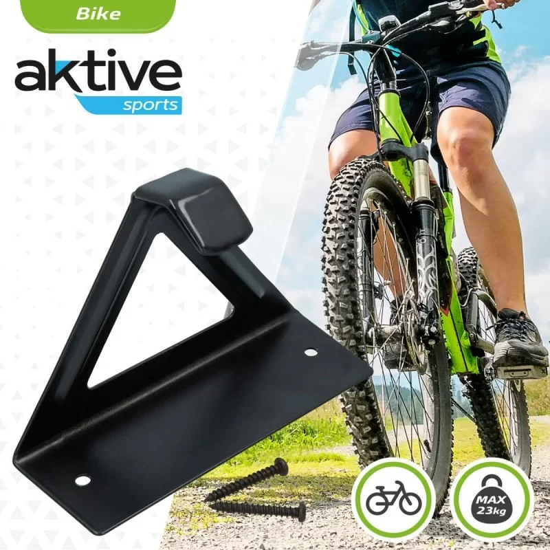 Wall Mount for Bicycle Aktive Black Metal 15,5...