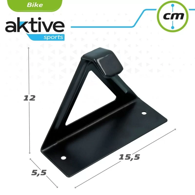 Wall Mount for Bicycle Aktive Black Metal 15,5...