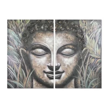 Set of 2 pictures Home ESPRIT Buddha Oriental 160 x 3 x...