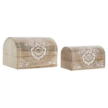 Jewelry box DKD Home Decor 23 x 15,5 x 14,5 cm Brown...