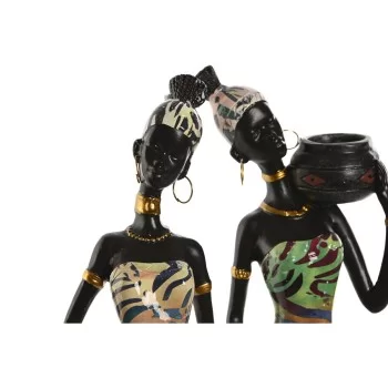 Decorative Figure Home ESPRIT Multicolour African Woman... 2