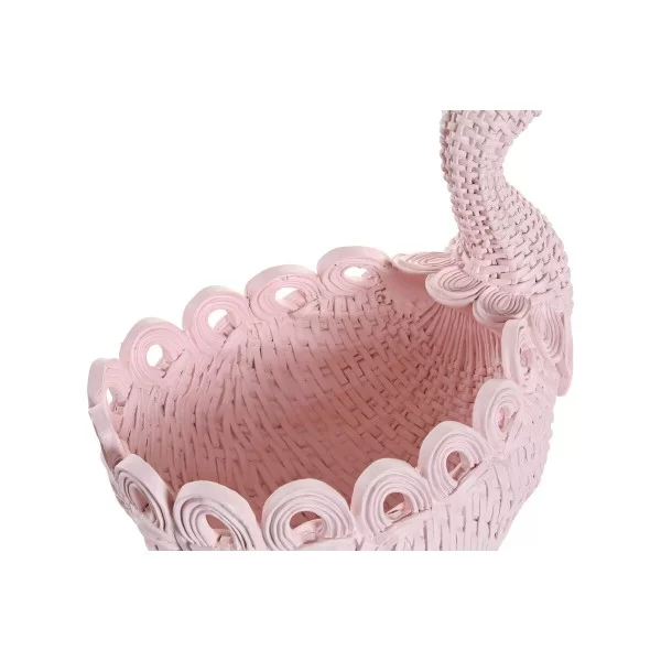 Valet Tray DKD Home Decor Blue Sky blue Light Pink Resin 23 x 14,3 x 23 cm (2 Units)