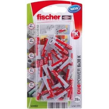 Studs Fischer DuoPower 534993 Ø 6 x 30 mm Nylon (45 Units) 2