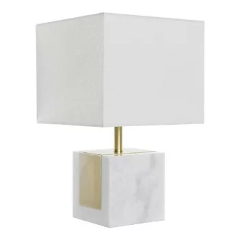 Desk lamp DKD Home Decor White Polyester Marble Golden...