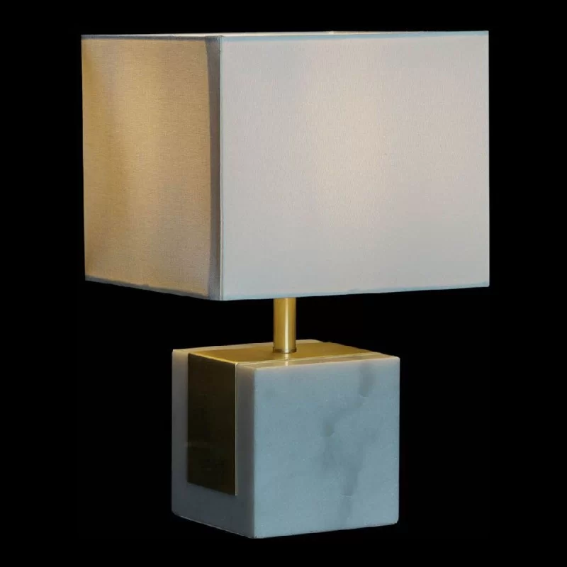 Desk lamp DKD Home Decor White Polyester Marble...