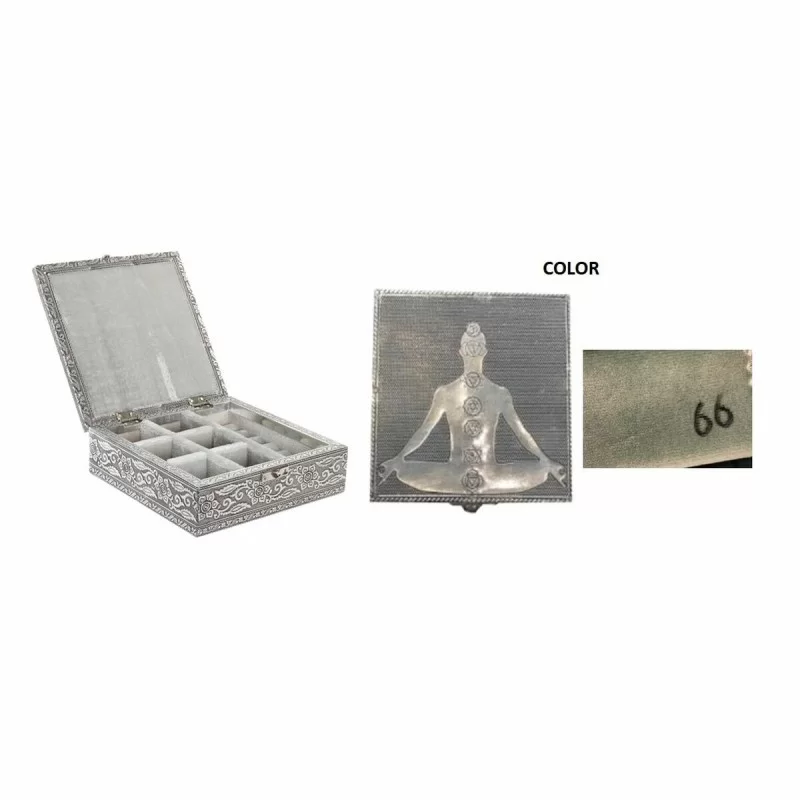 Jewelry box DKD Home Decor Silver Wood...