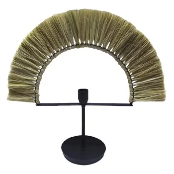 Desk lamp DKD Home Decor Natural Black Iron Jute (57 x 17...