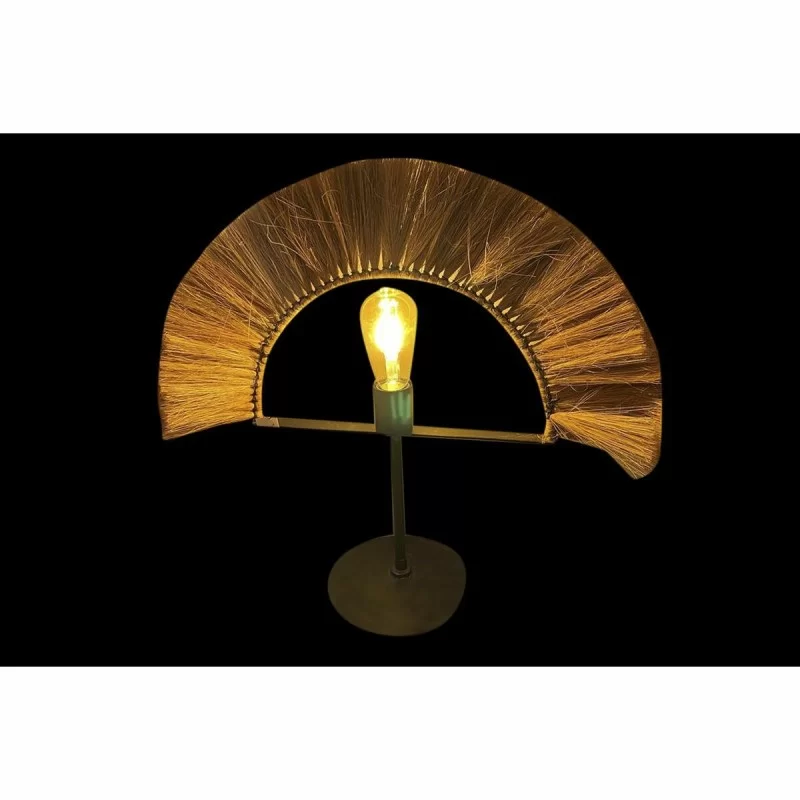Desk lamp DKD Home Decor Natural Black Iron...