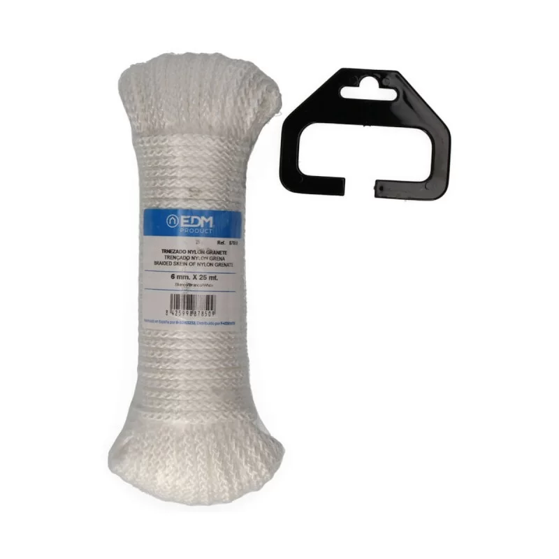 Braided rope EDM White Multicolour 25 m