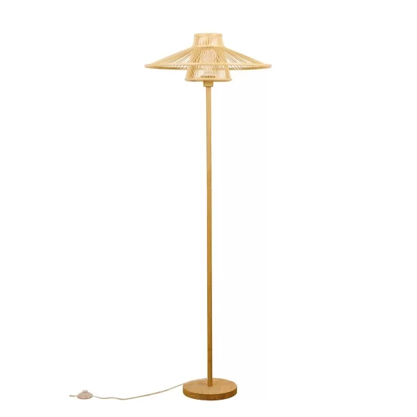Floor Lamp DKD Home Decor Bamboo (56 x 56 x 163 cm)