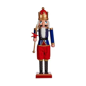 Decorative Figure Red Blue Nutcracker 12,5 x 40 x 9 cm...