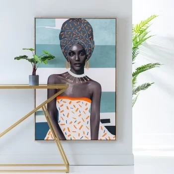 Canvas African Woman 80 x 4 x 120 cm 2