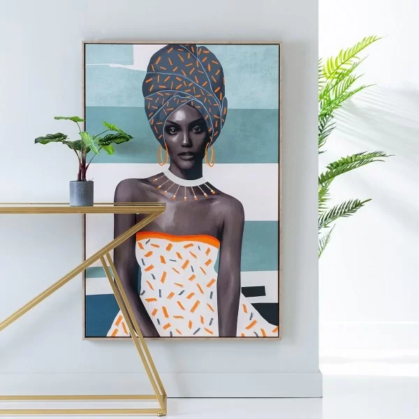 Canvas African Woman 80 x 4 x 120 cm
