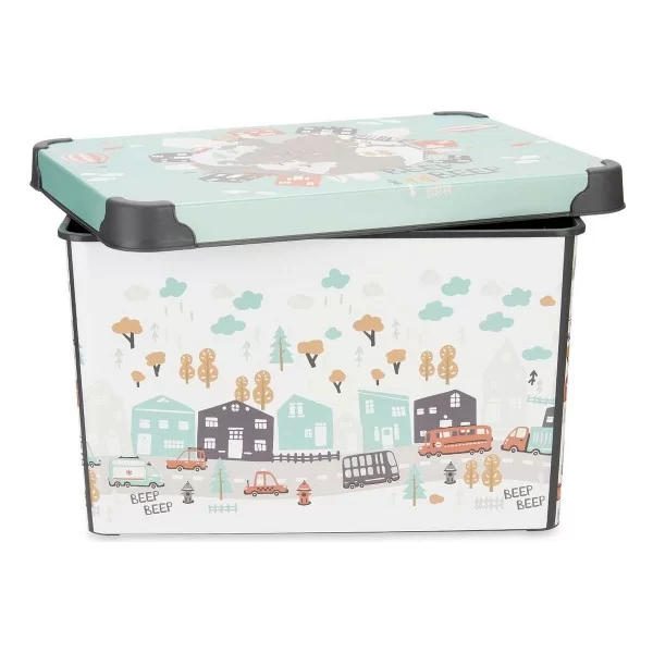 Storage Box Road With handles Plastic 17 L (27,5 x 22 x 36,5 cm)