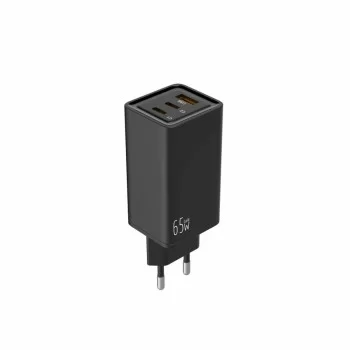 Wall Charger LEOTEC Leotec Cargador 65W GaN 2 USB-C PD +...