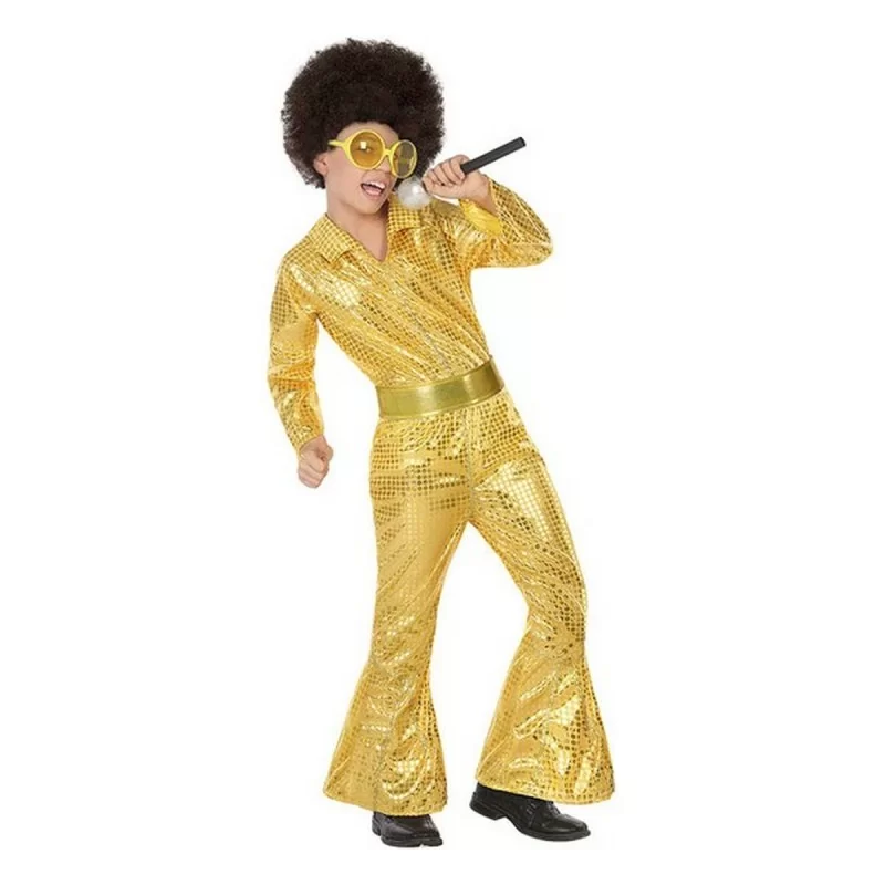 Costume for Children Disco Golden (2 Pieces) (2...