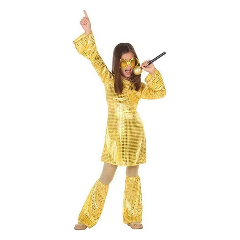 Costume for Children Disco Golden (2 Pieces) (3...