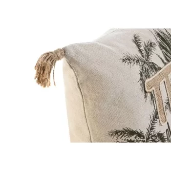 Cushion Home ESPRIT Beige Natural Tropical Boho 45 x 5 x... 2