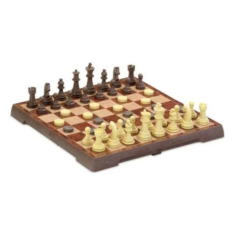 Chess and Checkers Board Cayro 453 Plastic...