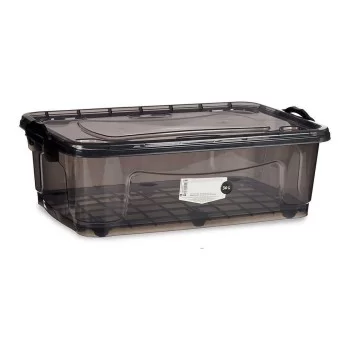 Storage Box With wheels Anthracite Plastic 30 L 40 x 20,5...