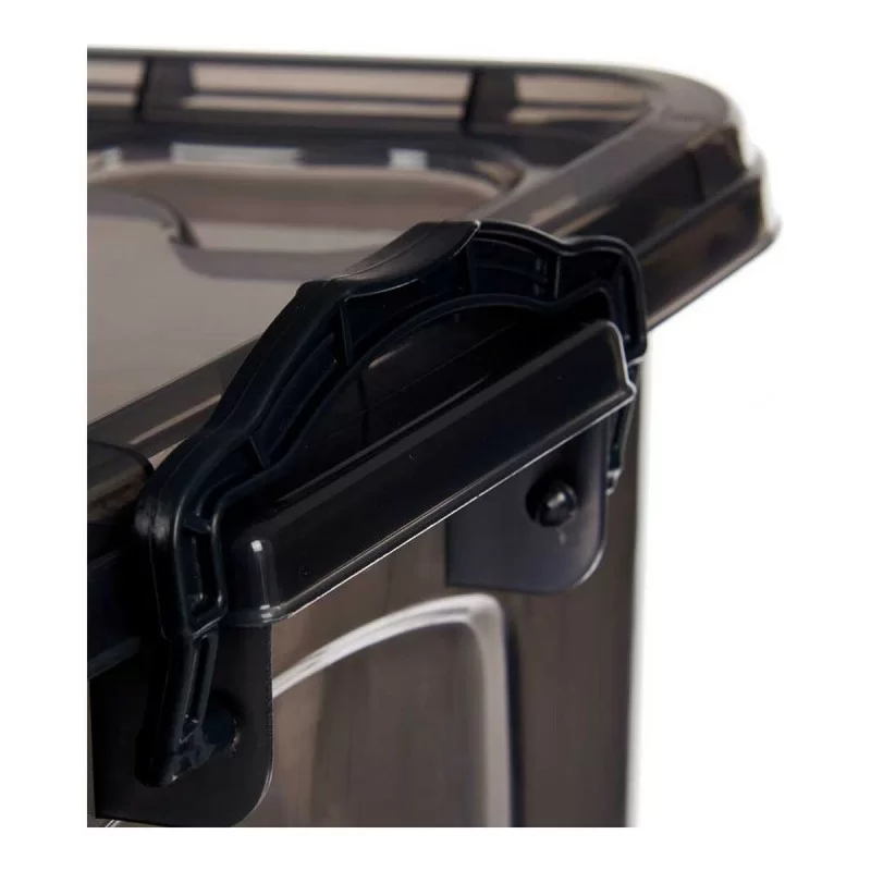 Storage Box With wheels Anthracite Plastic 30 L...
