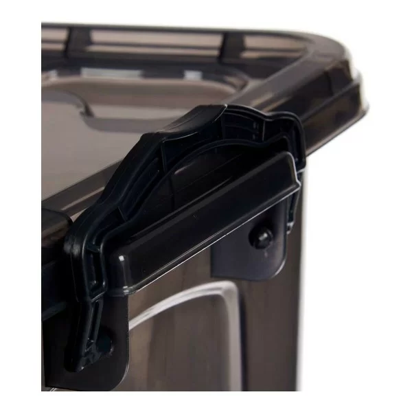 Storage Box With wheels Anthracite Plastic 30 L 40 x 20,5 x 63 cm