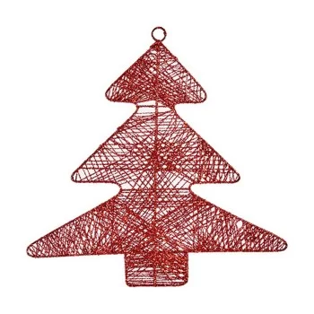 Christmas bauble Red Metal Christmas Tree 36,7 x 0,2 x...