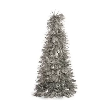 Christmas Tree Matt Tinsel 18 x 18 x 45,5 cm Silver...