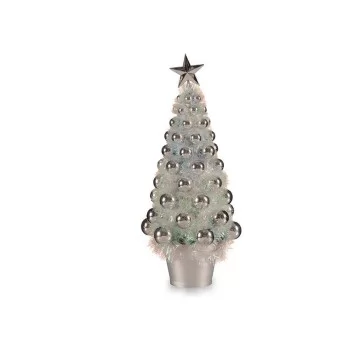 Christmas Tree Iridescent Silver Plastic 16 x 37,5 x 16...