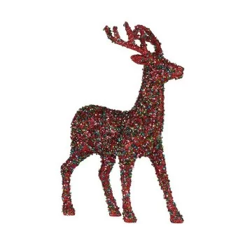 Decoration Medium Reindeer Plastic Multicolour (15 x 45 x...