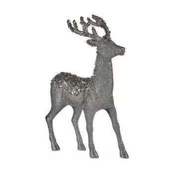 Decoration Medium Reindeer 15 x 45 x 30 cm Silver White...