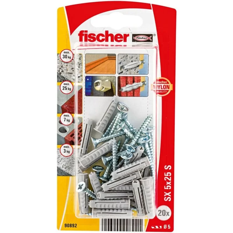 Wall plugs and screws Fischer Wall plugs and...